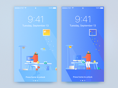 Phone Wallpaper : day&night - free download freebies illustration wallpaper