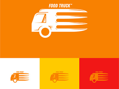 Food truck logo design concept design flat illustration logo logodesign logogram logotype vector
