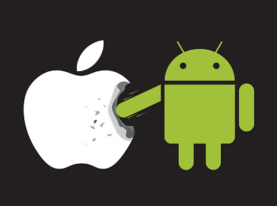 The real Battle #1 android animation apple artist battle brands creative creative art design illustration logo steve jobs ui