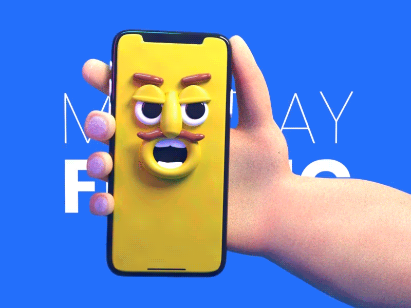 Monday Feelings 3d after effects animation blender design modeling