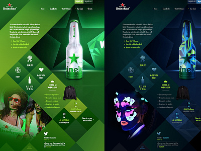 Heineken Clubsite concept webdesign