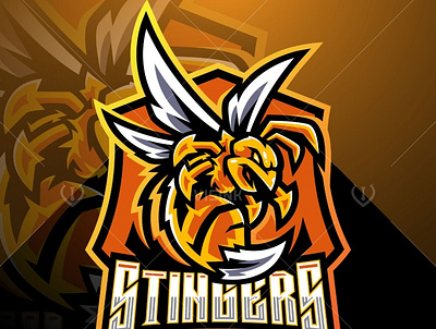 Angry bee esport mascot logo design animal logo branding design esport esports game design graphic design illustration logo mascot logo