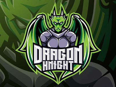 Dragon knight mascot logo design animal logo branding design dragon knight dragons esport game design graphic design illustration logo mascot logo