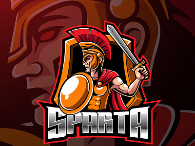 Spartan sport mascot logo design by Visink on Dribbble