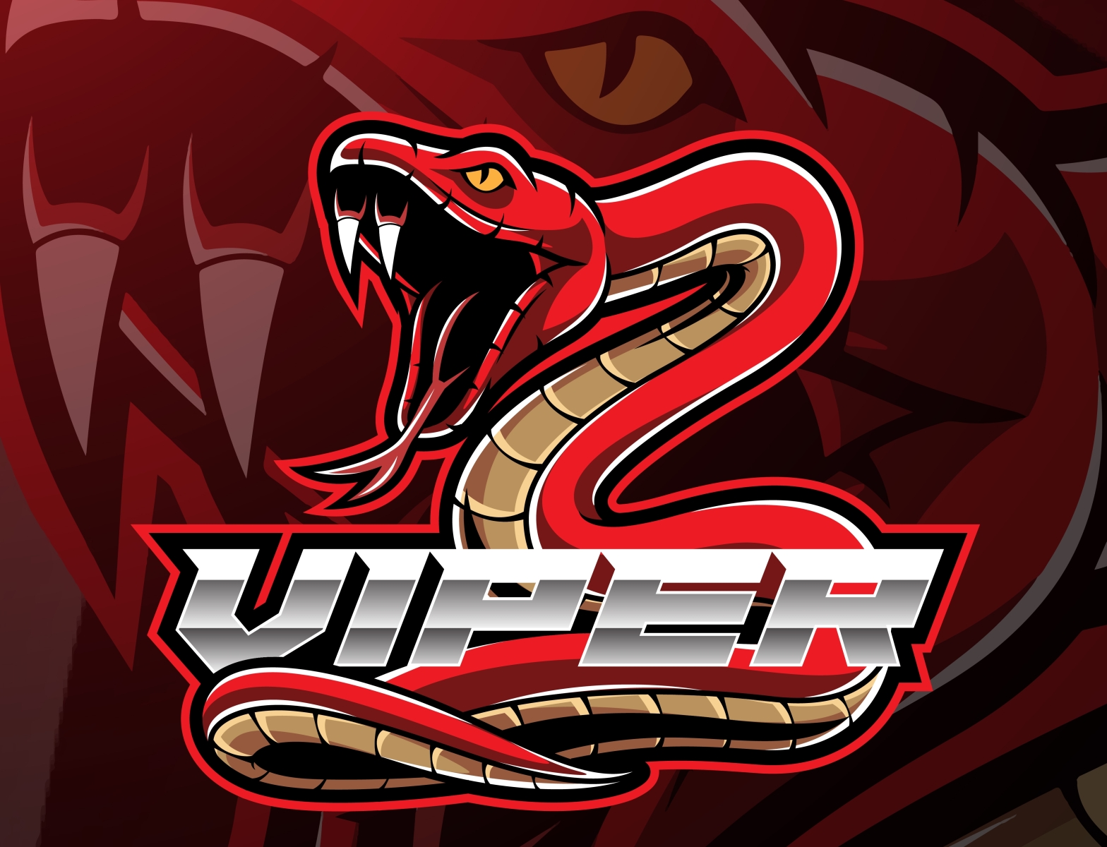 Viper snake mascot logo design by Visink on Dribbble