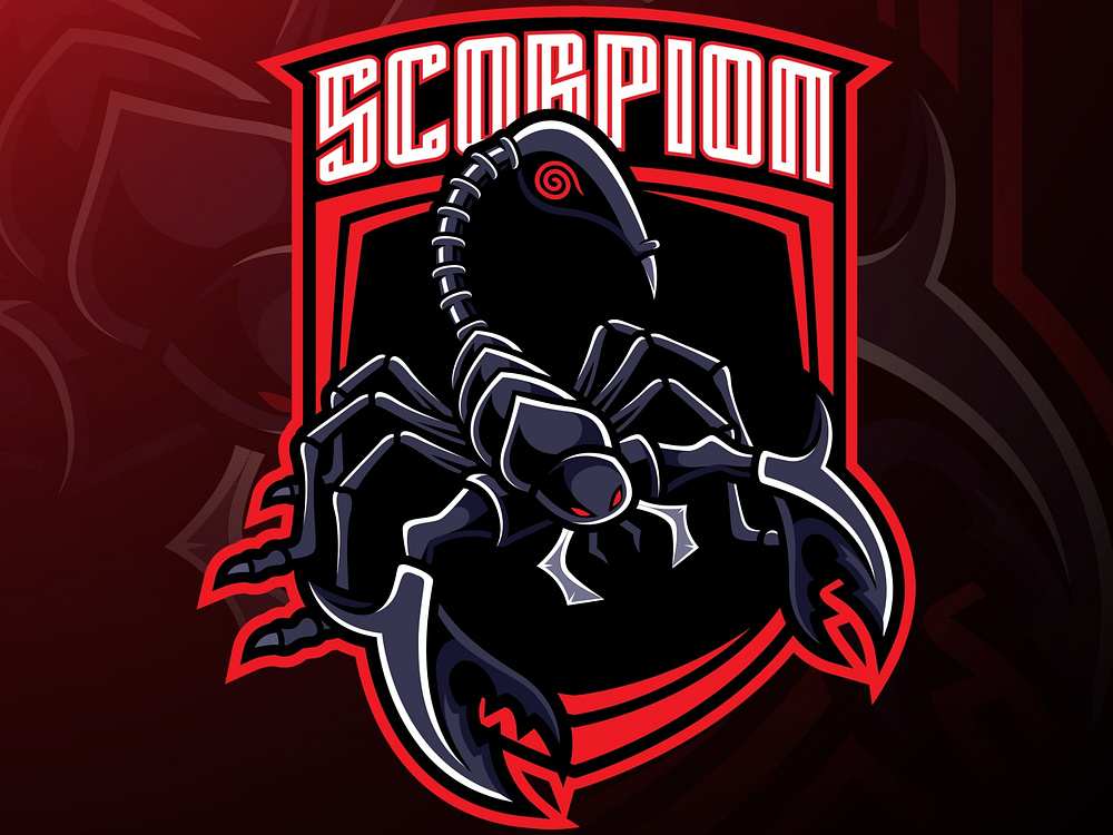 Scorpion sport mascot logo design by Visink on Dribbble