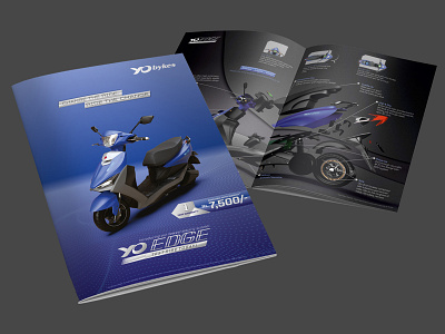 Brochure for Electric Bike branding brochure graphic design leaflet