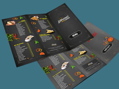 Brochure for Food Menu branding brochure leaflet menu design