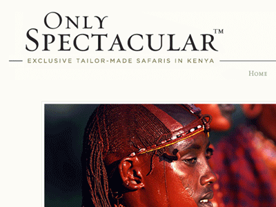 Only Spectacular kenya luxury safari travel travel website ui ui design user interface web design