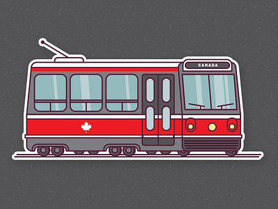 Canada 150 Rebound for Sticker Mule canada icon rebound sticker stickermule streetcar toronto