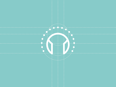Meditation Headphones Icon Logo c headphones icon letter c logo meditation mindfulness music podcast