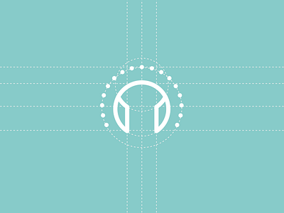 Meditation Headphones Icon Logo