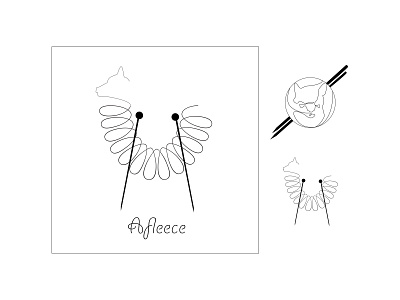 Logo for Alpaca Fleece Company app branding design icon logo minimal vector