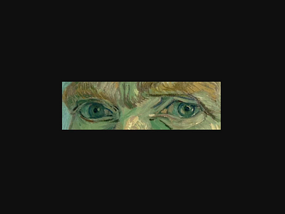 Van Gogh Autoportrait Eyes animation art van gogh