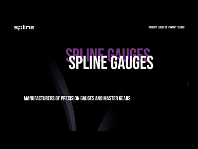 Spline Website Prototype black mode prototype ui ux website