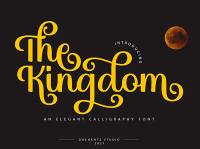 The Kingdom - An Elegant Calligraphy Font calligraphy font elegant font fonts logo font script font