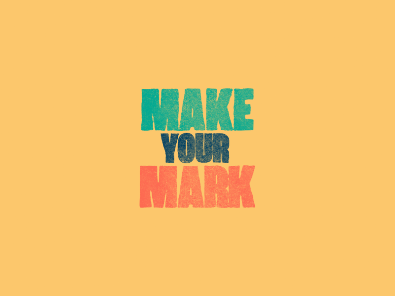 Make Your Mark adobe illustrator after after effects animation design font lettering vector