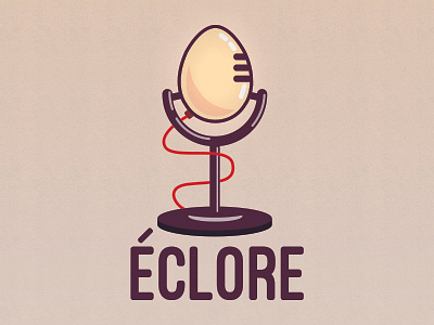 Éclore - The new creatives podcast brand identity branding illustration illustrator logo logo design podcast