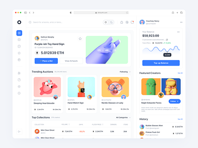 Ohmynft - NFT Market Dashboard 3d blockchain components crypto cryptocurrency dashboard design nft nft app nft dashboard nft market nft marketplace nft web token ui ux