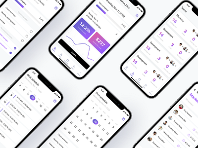 Mobile App - Team Scheduler calendar dashboad iphone app mobile app mobile app design schedule schedule app scheduler task manager tasks team work teamwork