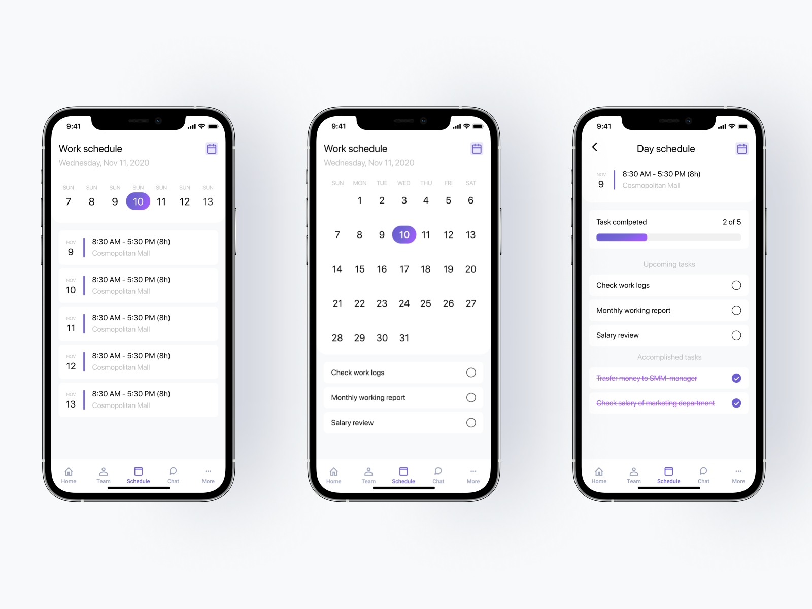 mobile-app-schedule-by-anna-ovcharenko-on-dribbble