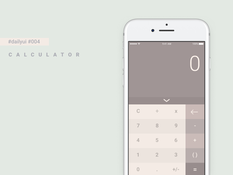 Daily UI #004 - Calculator + Figma Freebie By Cristian Dragos On Dribbble