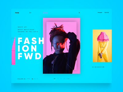 FWD / Fashion Stories TLV / Web design fashion ui web web design