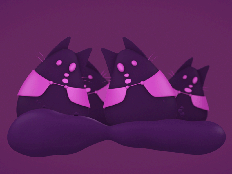 Cat Cult animation cinema 4d design motion graphics design