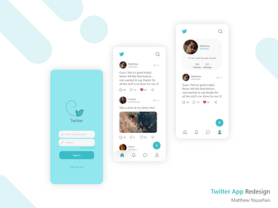 Twitter App Redesign 2020 2020 design 2020 trend 2020 trends app blue design idea minimal minimalism new redesign twitter ui ui ux ui design uiux ux uxdesign uxui