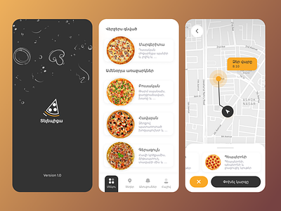 TelePizza restaurant App app app ui delivery app design illustration light ui logo minimal mobile app mobile app design mobile ui online delivery online resturant pizza pizza app pizza shop resturant trend uiux ux