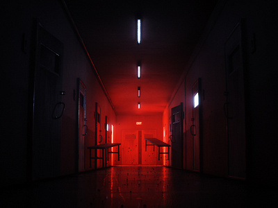 Asylum hospital 3d 3d art c4d cinema 4d cinema4d maxon octane octane render octanerender render