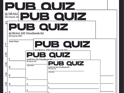 Design Pub Quiz