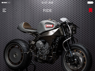 RIDE Motocycle Group design graphic interaction uiux