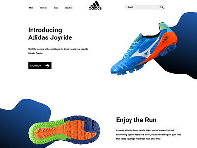 Adidas New website visual design