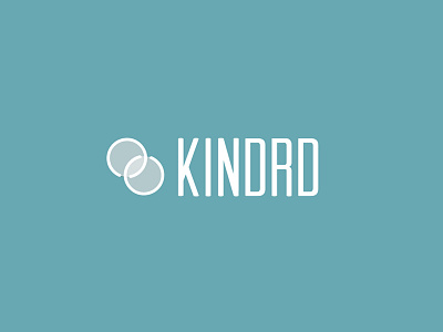 Kindrd Logo branding circles icon logo typography