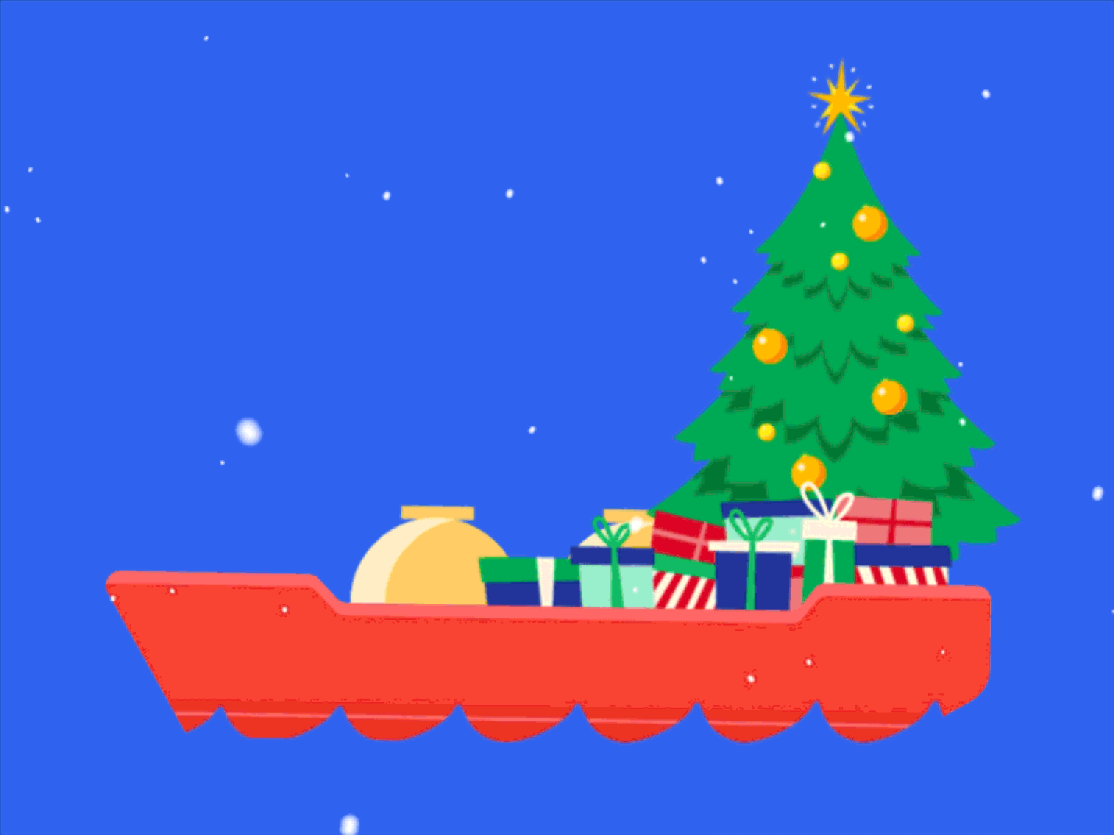 Merry Christmas & Happy New Year Motion Graphics animated gif animation illustraion motion graphic motion graphics motiongraphics