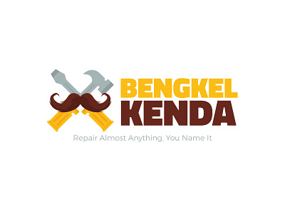 Bengkel Kenda Logo branding design garage icon illustration logo service vector warehouse