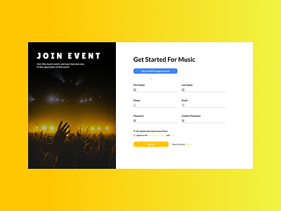 #1 Sign Up Page Event Music (Practice)