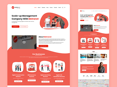 Redesign Metranet Website design ui uidesign web website