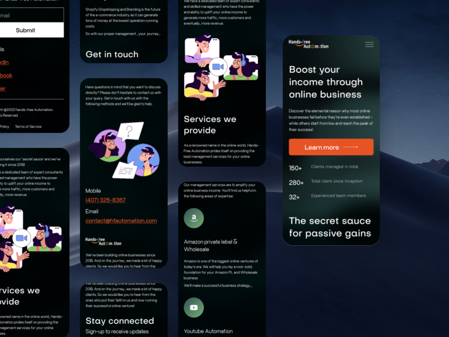 Handsfree Automation Landing page by blank blank on Dribbble