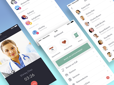 Doctor On-Demand App Concept app interface medicine mobile ui ux wip