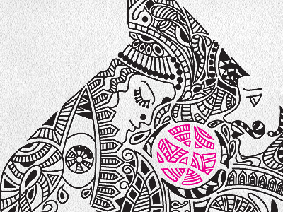 Mehandi Dribbble - WIP2