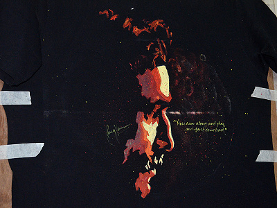 Daniel Day-Lewis Hand Painted on T-Shirt