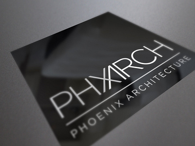 Phoenix Architecture architect foil stamp identity design print design