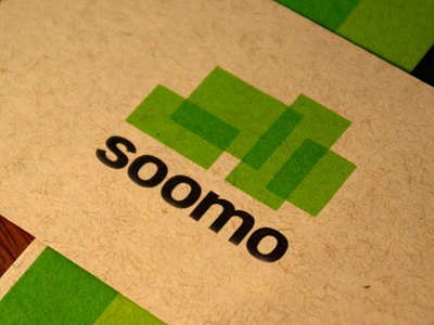 Soomo - color ways business card offset overlay transparent ink