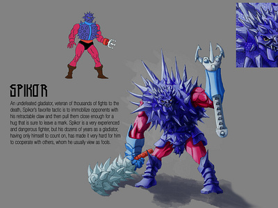 Masters of the Universe - Spikor concept art design heman masters of the universe monster design motu redesign shera