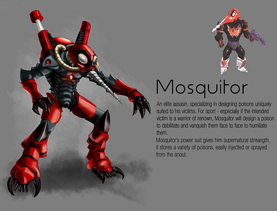 Masters of the Universe - Mosquitor concept art heman masters of the universe mech redesign shera