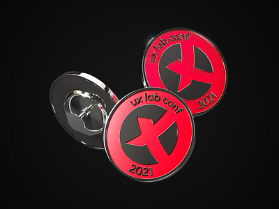 uxlab pins 3d branding graphic design