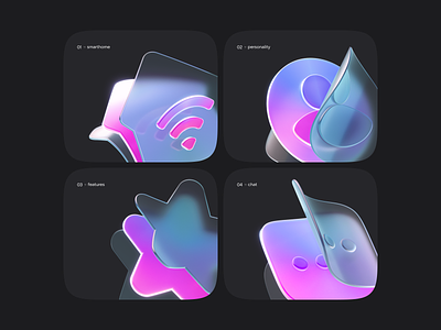 Flexible & smooth 3D Icons Pack by ⊛ sagomadj for VK Design Team on ...