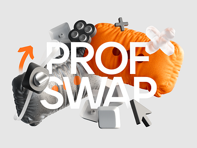 Prof Swap 3d branding design graphic design illustration ui